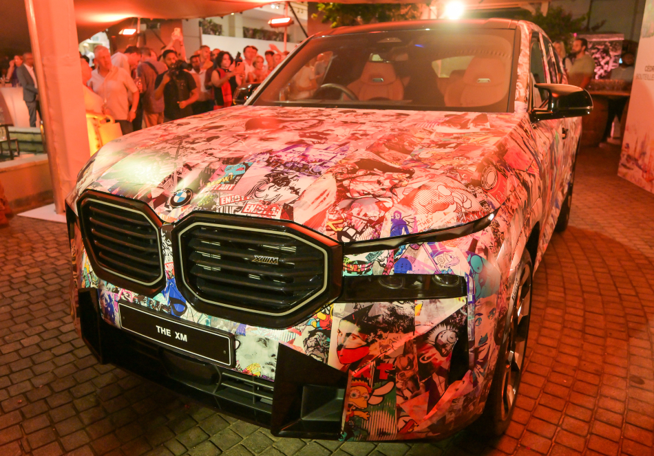 Aparte BMW XM Art Car inside 1